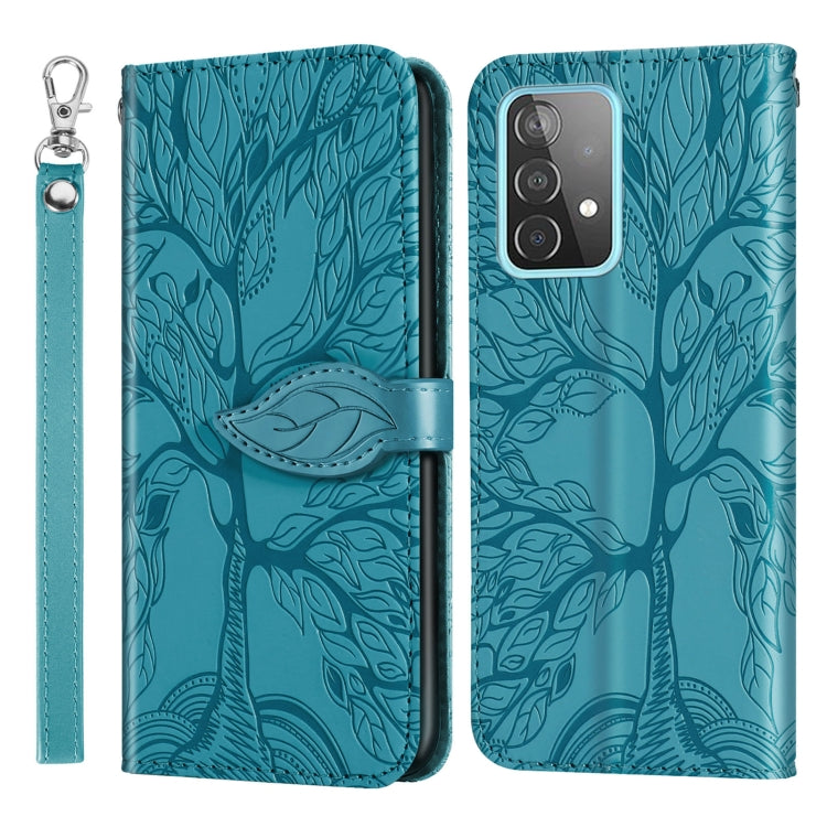 Life of Tree Embossing Leather Phone Case, For Samsung Galaxy A33 5G, For Samsung Galaxy A53 5G