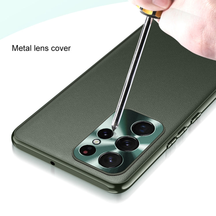 Plain Skin Leather Phone Case, For Samsung Galaxy S22 5G, For Samsung Galaxy S22+ 5G, For Samsung Galaxy S22 Ultra 5G