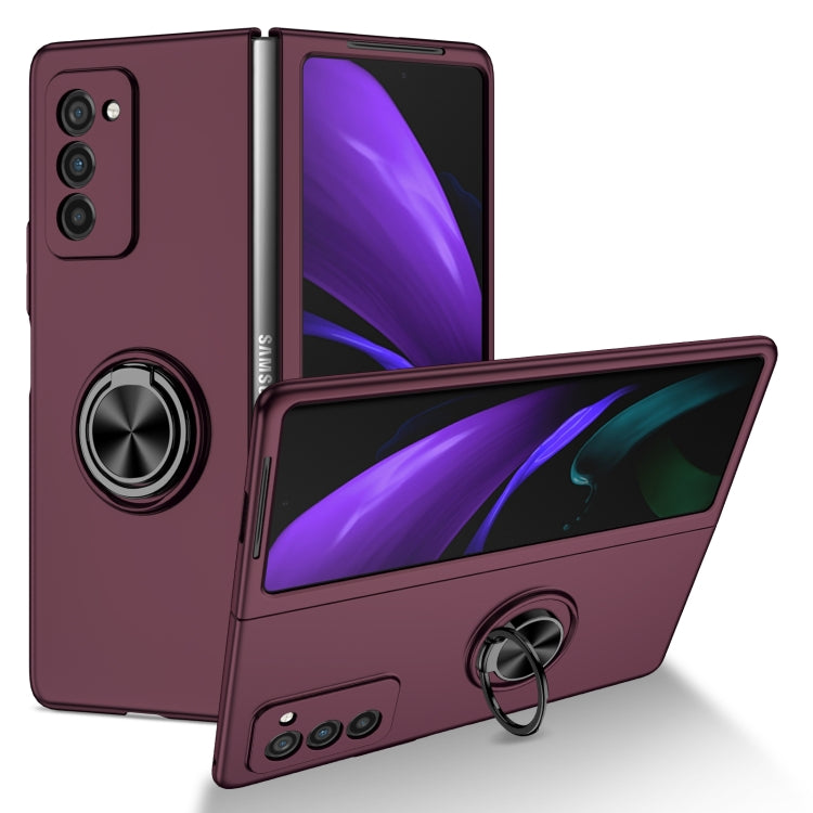 Armor Ring Holder Phone Case, For Samsung Galaxy Fold, For Samsung Galaxy Z Flip 5G, For Samsung Galaxy Z Flip3 5G, For Samsung Galaxy Z Fold2 5G, For Samsung Galaxy Z Fold3 5G
