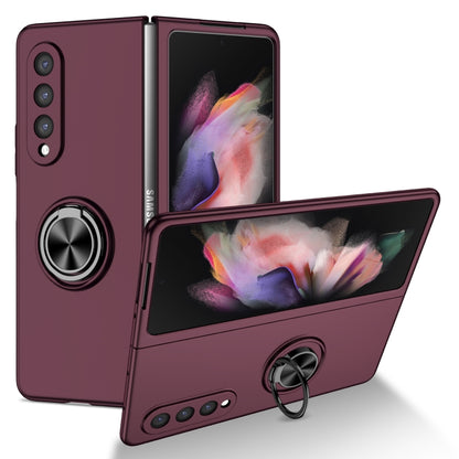 Armor Ring Holder Phone Case, For Samsung Galaxy Fold, For Samsung Galaxy Z Flip 5G, For Samsung Galaxy Z Flip3 5G, For Samsung Galaxy Z Fold2 5G, For Samsung Galaxy Z Fold3 5G