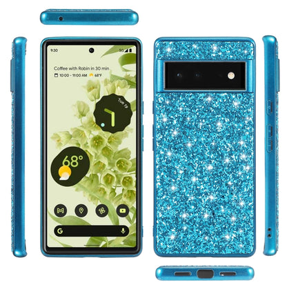 Glitter Powder Shockproof TPU Protective Phone Case, For Google Pixel 6, For Google Pixel 6 Pro, For Samsung Galaxy S22 5G, For Samsung Galaxy S22+ 5G, For Samsung Galaxy S22 Ultra 5G
