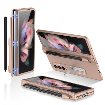 GKK Magnetic Full Coverage Phone Flip Case with Pen Slot, For Samsung Galaxy Z Fold3 5G