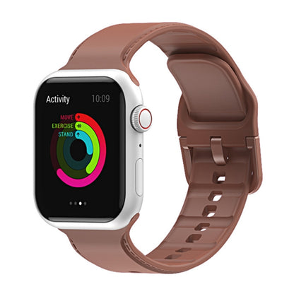 Silicone Watchband For Apple Watch Series, 7 41mm / 6&SE&5&4 40mm / 3&2&1 38mm, 7 45mm / 6&SE&5&4 44mm / 3&2&1 42mm