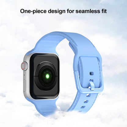Silicone Watchband For Apple Watch Series, 7 41mm / 6&SE&5&4 40mm / 3&2&1 38mm, 7 45mm / 6&SE&5&4 44mm / 3&2&1 42mm