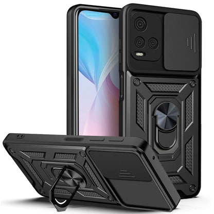 Sliding Camera Cover TPU+PC Phone Case, For OPPO Realme 8i, For OPPO Realme C21Y, For vivo Y21s, For Samsung Galaxy A03 5G 164mm, For Samsung Galaxy A13 4G