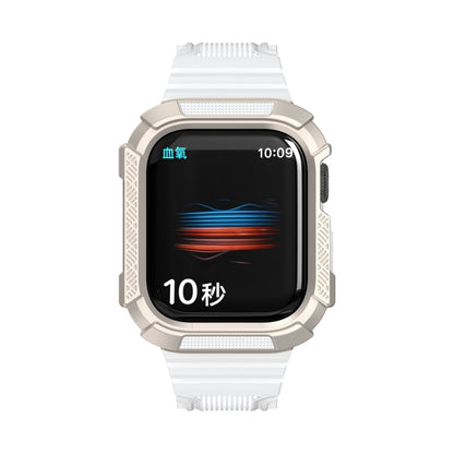 Two-color Armor Integrated Watchband For Apple Watch Series, 7 41mm / 6&SE&5&4 40mm, 7 45mm / 6&SE&5&4 44mm