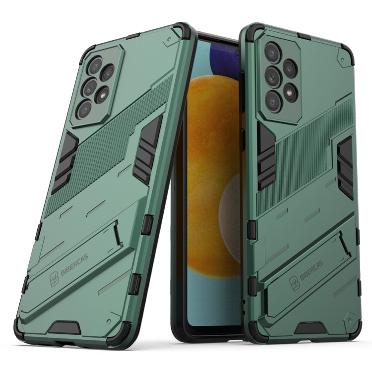 Punk Armor 2 in 1 PC + TPU Shockproof Phone Case with Invisible Holder, For Samsung Galaxy A33 5G, For Samsung Galaxy A53 5G, For Samsung Galaxy A73 5G