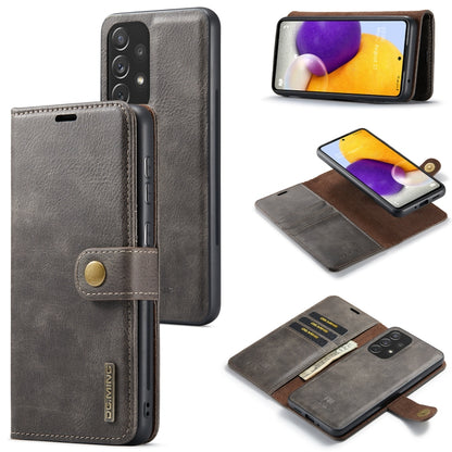 DG.MING Crazy Horse Texture Detachable Magnetic Leather Phone Case, For Samsung Galaxy A13 4G, For Samsung Galaxy A33 5G, For Samsung Galaxy A53 5G, For Samsung Galaxy A73 5G