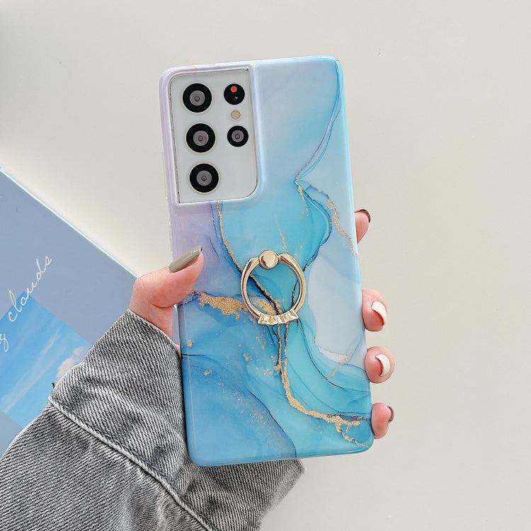 Ring Holder Glitter Marble Phone Case, For Samsung Galaxy S22 5G, For Samsung Galaxy S22+ 5G, For Samsung Galaxy S22 Ultra 5G, For Samsung Galaxy A13, For Samsung Galaxy A53 5G, For Samsung Galaxy A33 5G, For Samsung Galaxy S21 FE 5G                   ...