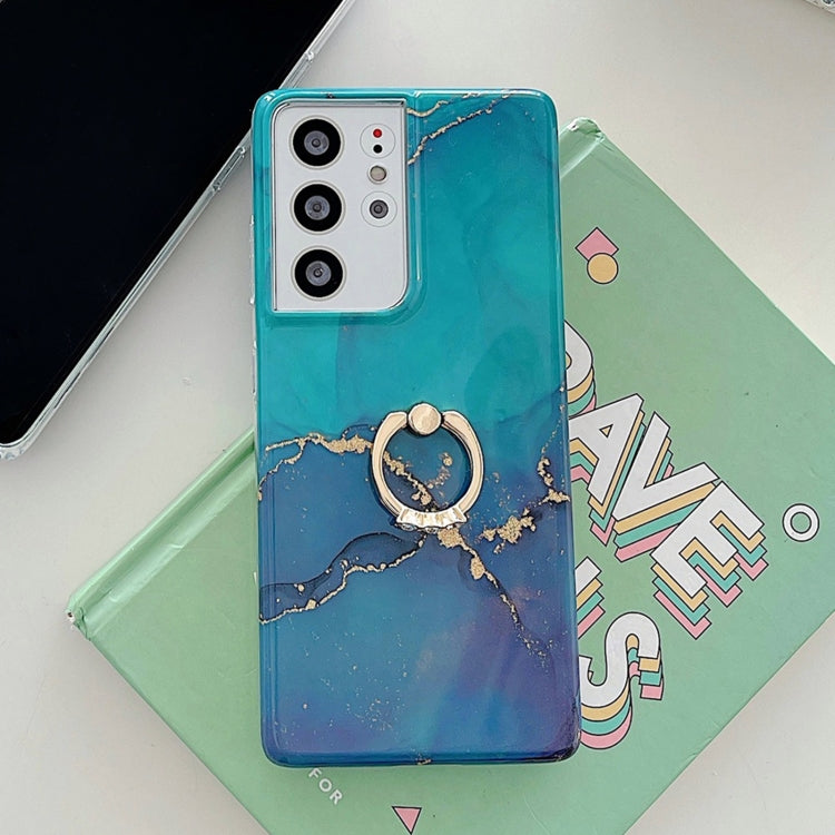 Ring Holder Glitter Marble Phone Case, For Samsung Galaxy S22 5G, For Samsung Galaxy S22+ 5G, For Samsung Galaxy S22 Ultra 5G, For Samsung Galaxy A13, For Samsung Galaxy A53 5G, For Samsung Galaxy A33 5G, For Samsung Galaxy S21 FE 5G                   ...