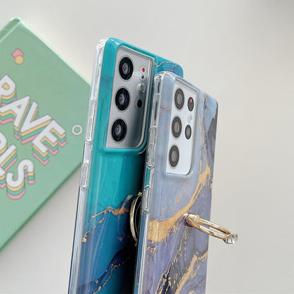 Ring Holder Glitter Marble Phone Case, For Samsung Galaxy S22 5G, For Samsung Galaxy S22+ 5G, For Samsung Galaxy S22 Ultra 5G, For Samsung Galaxy A13, For Samsung Galaxy A53 5G, For Samsung Galaxy A33 5G, For Samsung Galaxy S21 FE 5G                   ...