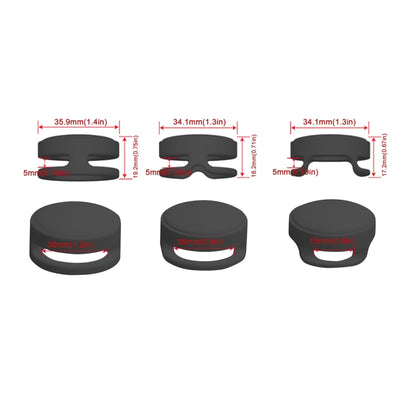 Pet Collar Anti-scratch Shockproof Silicone Case For AirTag 2nd Gen / AirTag 1st Gen, 35.9x35.9x19.2mm, 34.1x34.1x18.2mm, 34.1x34.1x17.2mm