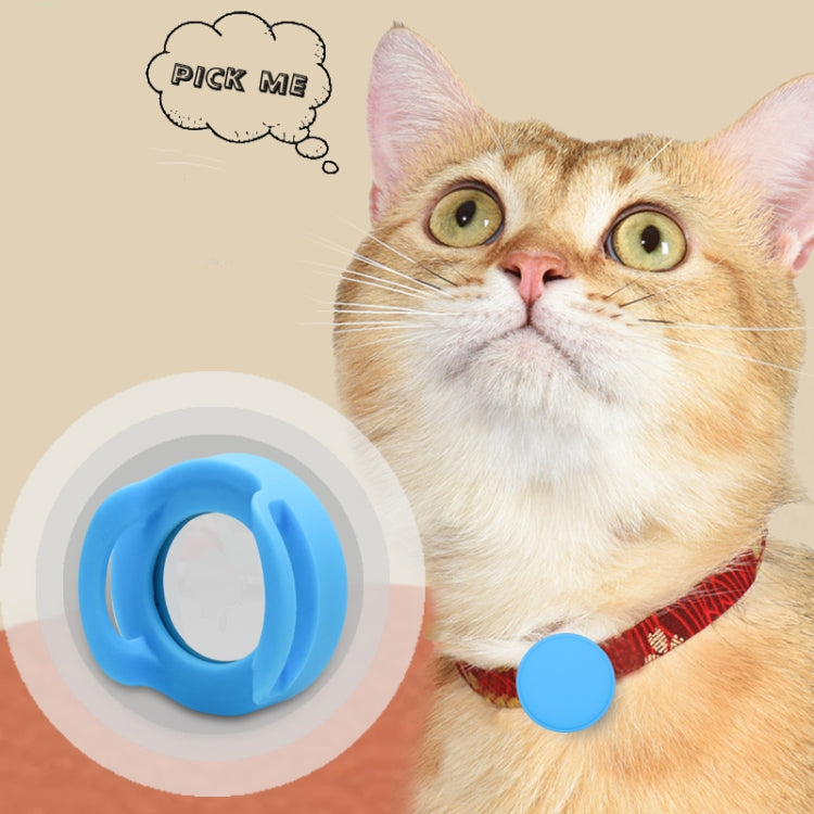 Pet Collar Anti-scratch Shockproof Silicone Case For AirTag 2nd Gen / AirTag 1st Gen, 35.9x35.9x19.2mm, 34.1x34.1x18.2mm, 34.1x34.1x17.2mm