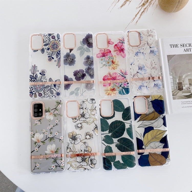 Translucent Plating Flower Phone Case, For Samsung Galaxy S22 5G, For Samsung Galaxy S22+ 5G, For Samsung Galaxy S21 5G, For Samsung Galaxy S21+ 5G, For Samsung Galaxy S21 Ultra 5G, For Samsung Galaxy Note20, For Samsung Galaxy S21 FE 5G