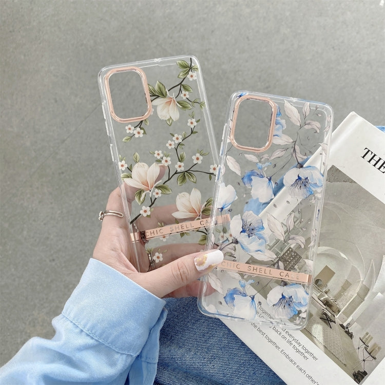 Translucent Plating Flower Phone Case, For Samsung Galaxy S22 5G, For Samsung Galaxy S22+ 5G, For Samsung Galaxy S21 5G, For Samsung Galaxy S21+ 5G, For Samsung Galaxy S21 Ultra 5G, For Samsung Galaxy Note20, For Samsung Galaxy S21 FE 5G