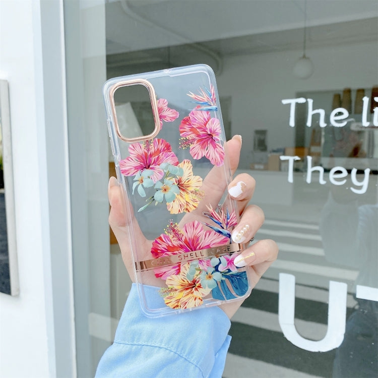 Translucent Plating Flower Phone Case, For Samsung Galaxy S22 5G, For Samsung Galaxy S22+ 5G, For Samsung Galaxy S21 5G, For Samsung Galaxy S21+ 5G, For Samsung Galaxy S21 Ultra 5G, For Samsung Galaxy Note20, For Samsung Galaxy S21 FE 5G