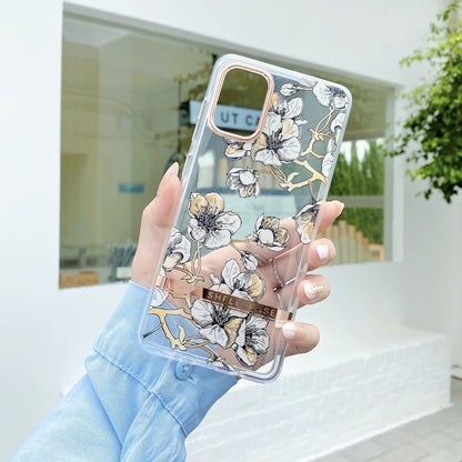 Translucent Plating Flower Phone Case, For Samsung Galaxy A03s 166mm, For Samsung Galaxy A42 5G, For Samsung Galaxy A22 4G, For Samsung Galaxy A32 4G