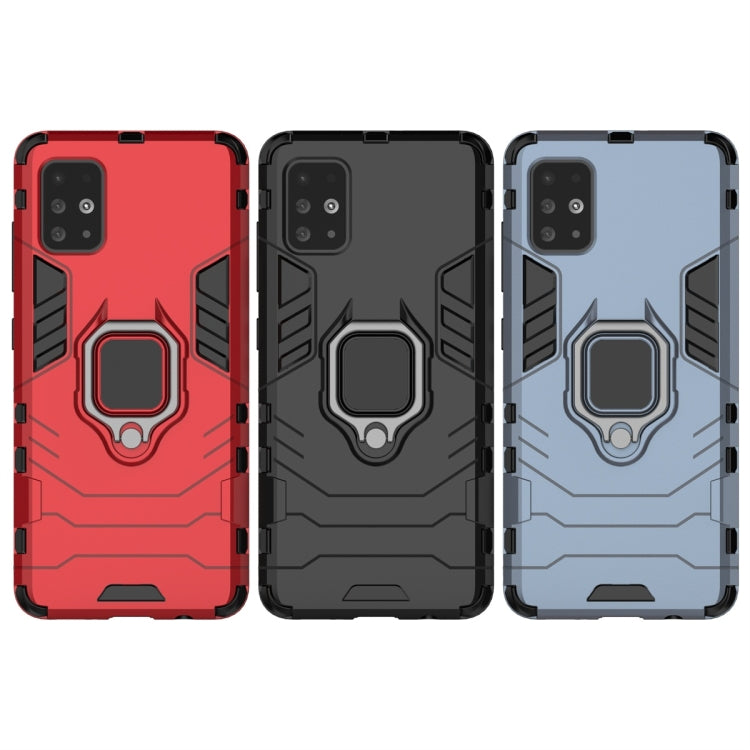 Shockproof PC + TPU Protective Case with Magnetic Ring Holder, For Galaxy A51, For Huawei Honor V30, For Galaxy A71, For Vivo V17 (India)