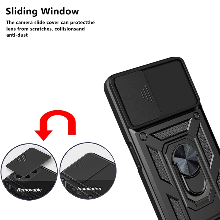 Sliding Camera Design TPU + PC Phone Case, For Samsung Galaxy A22 5G, For OPPO Realme 8 5G