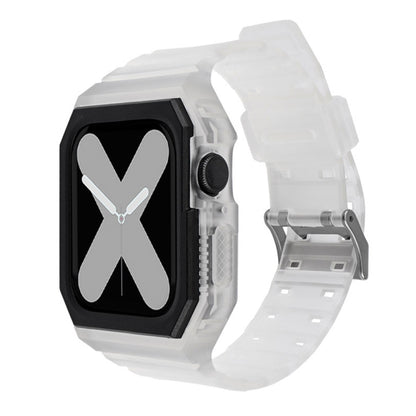 Two-color Integrated Watchband For Apple Watch Series, 7 41mm / 6&SE&5&4 40mm / 3&2&1 38mm, 7 45mm / 6&SE&5&4 44mm / 3&2&1 42mm