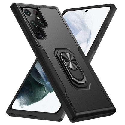 Pioneer Armor Heavy Duty PC + TPU Holder Phone Case, For Samsung Galaxy S22+ 5G, For Samsung Galaxy S22 Ultra 5G