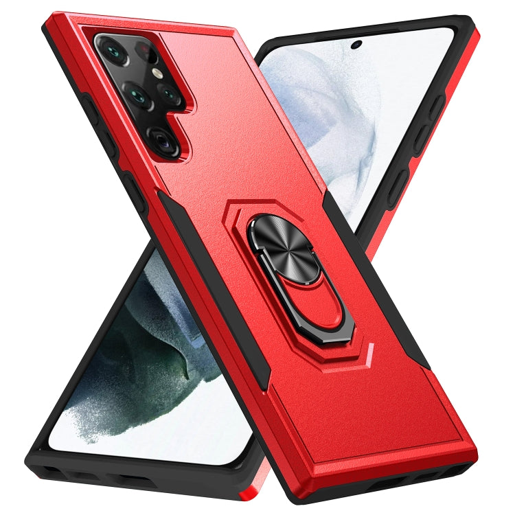Pioneer Armor Heavy Duty PC + TPU Holder Phone Case, For Samsung Galaxy S22+ 5G, For Samsung Galaxy S22 Ultra 5G
