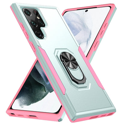 Pioneer Armor Heavy Duty PC + TPU Holder Phone Case, For Samsung Galaxy S22+ 5G, For Samsung Galaxy S22 Ultra 5G
