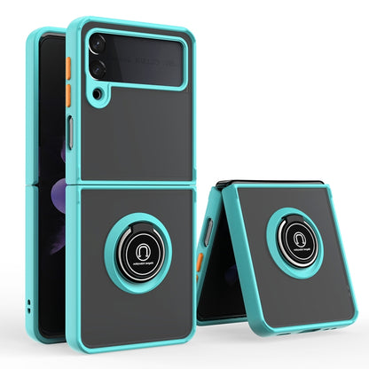 Q Shadow 1 Series TPU + PC Holder Phone Case, For Huawei P50 Pocket, For Samsung Galaxy Z Flip 3 5G