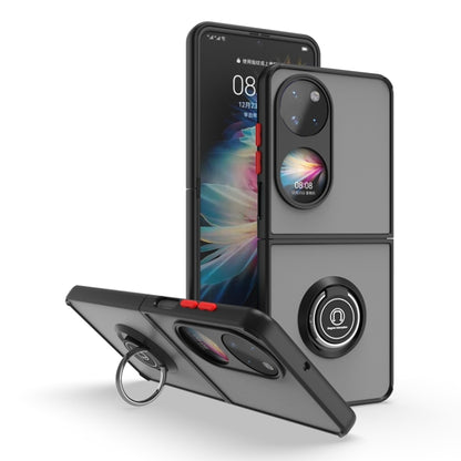Q Shadow 1 Series TPU + PC Holder Phone Case, For Huawei P50 Pocket, For Samsung Galaxy Z Flip 3 5G