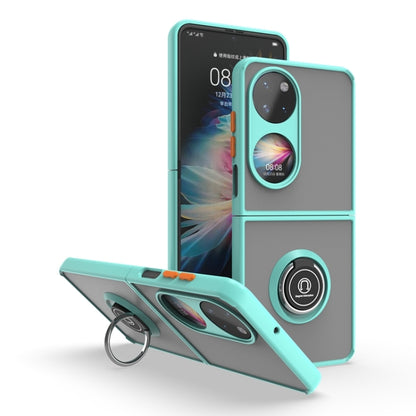 Q Shadow 1 Series TPU + PC Holder Phone Case, For Huawei P50 Pocket, For Samsung Galaxy Z Flip 3 5G