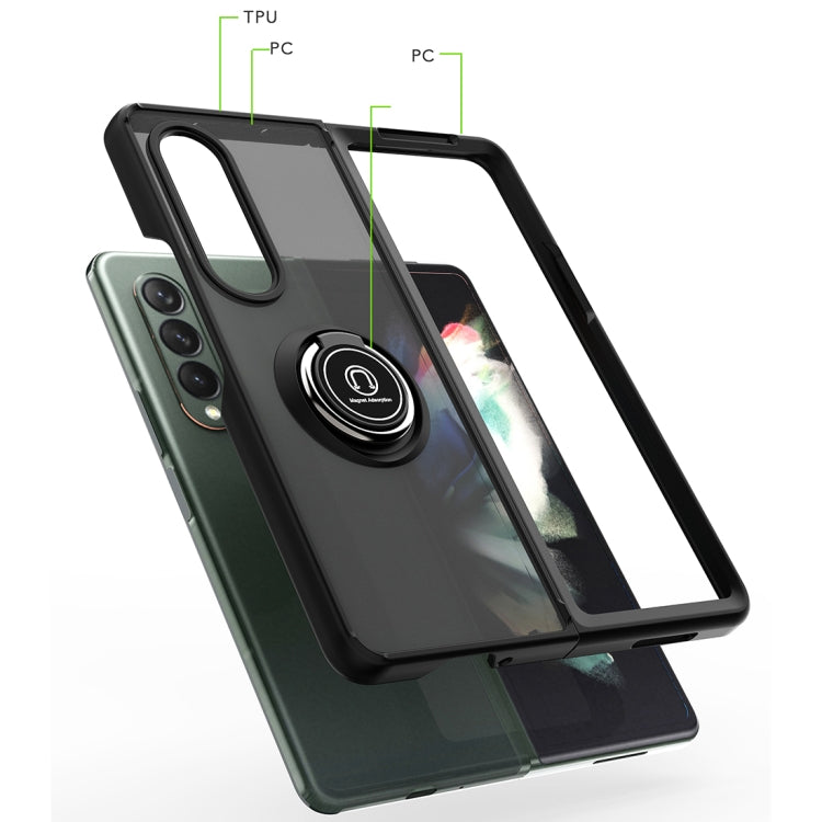 Q Shadow 1 Series TPU + PC Holder Phone Case, For Samsung Galaxy Z Fold3 5G