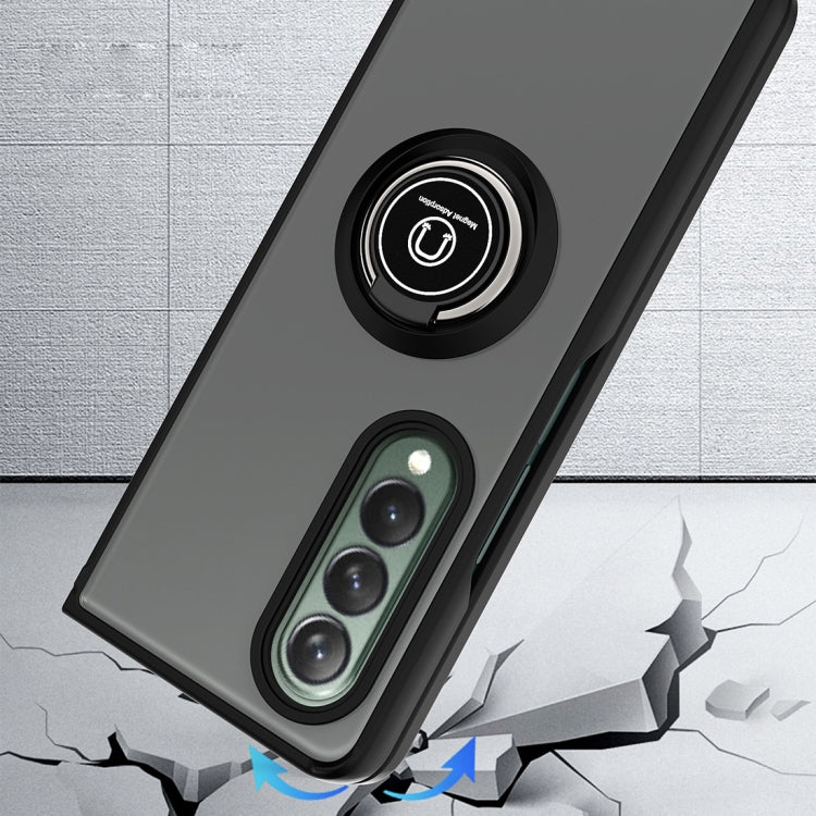 Q Shadow 1 Series TPU + PC Holder Phone Case, For Samsung Galaxy Z Fold3 5G