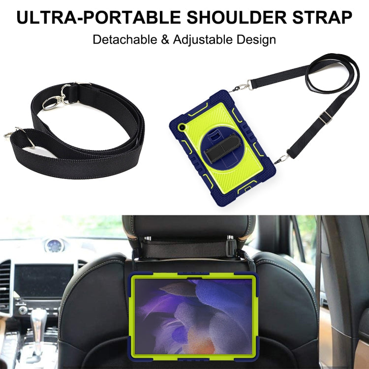 360 Degree Rotation Contrast Color Silicone + PC Tablet Case, For Samsung Galaxy Tab A8 10.5 2021