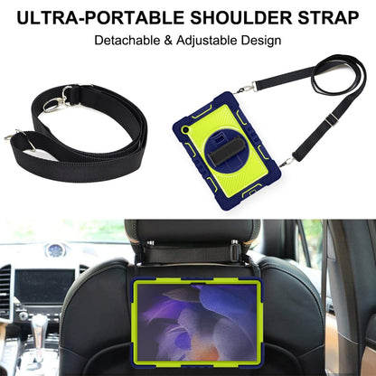 360 Degree Rotation Contrast Color Silicone + PC Tablet Case, For Samsung Galaxy Tab A8 10.5 2021