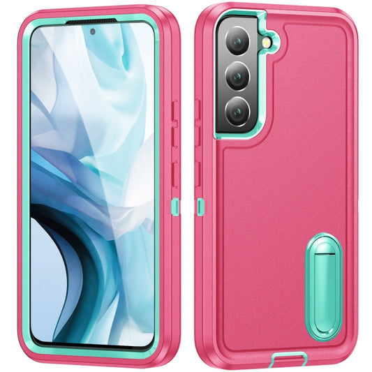 3 in 1 Rugged Holder Phone Case, For Samsung Galaxy S22 5G, For Samsung Galaxy S22+ 5G, For Samsung Galaxy S22 Ultra 5G