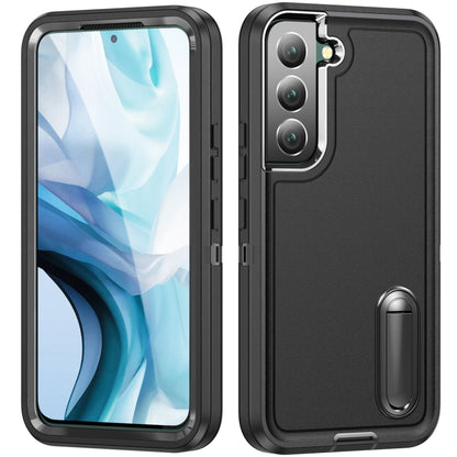 3 in 1 Rugged Holder Phone Case, For Samsung Galaxy S22 5G, For Samsung Galaxy S22+ 5G, For Samsung Galaxy S22 Ultra 5G