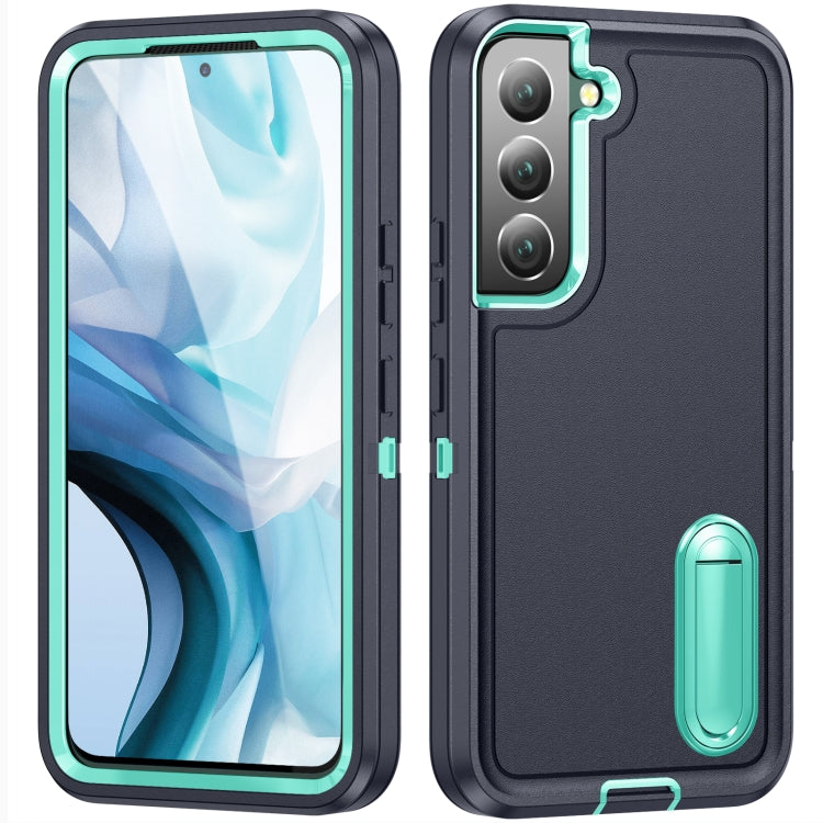 3 in 1 Rugged Holder Phone Case, For Samsung Galaxy S22 5G, For Samsung Galaxy S22+ 5G, For Samsung Galaxy S22 Ultra 5G