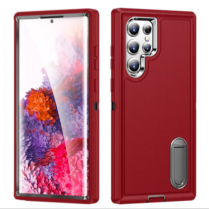 3 in 1 Rugged Holder Phone Case, For Samsung Galaxy S22 5G, For Samsung Galaxy S22+ 5G, For Samsung Galaxy S22 Ultra 5G