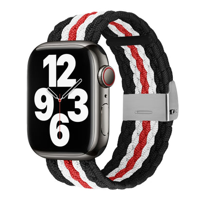 Vertical Texture Braided Watchband For Apple Watch Series, 7 41mm / 6&SE&5&4 40mm / 3&2&1 38mm, 7 45mm / 6&SE&5&4 44mm / 3&2&1 42mm