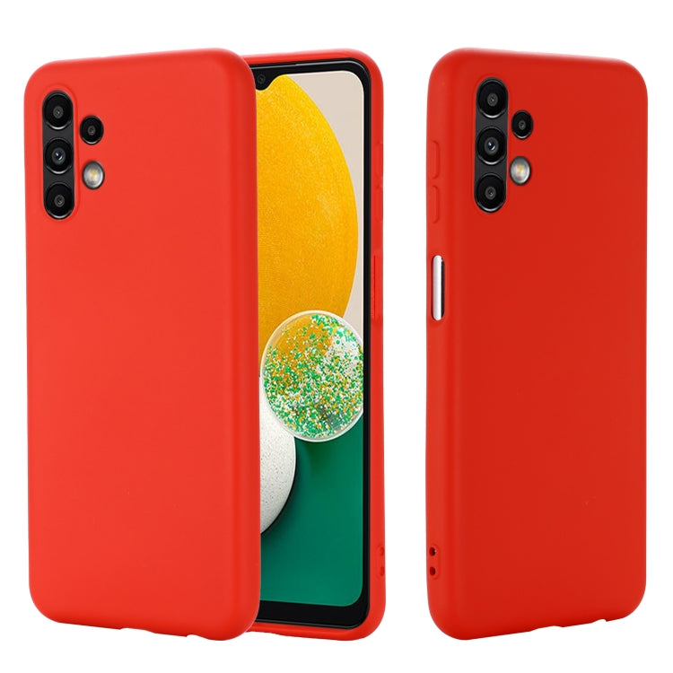 Pure Color Liquid Silicone Phone Case, For Samsung Galaxy A13 4G
