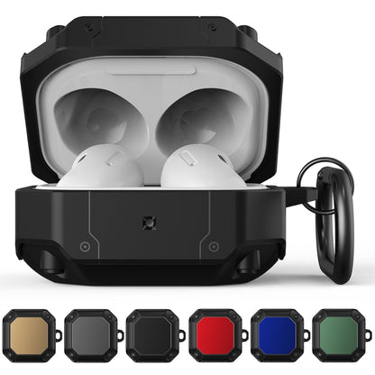 Mecha Hardware Earphone Protective Case with Hook, For AirPods 3, For AirPods 2 / 1, For AirPods Pro, For Samsung Galaxy Buds 2 / Buds Pro / Buds Live / Buds 2 Pro