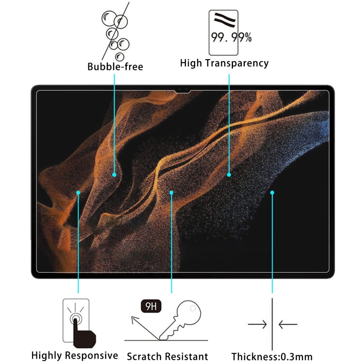25 PCS 9H 2.5D Explosion-proof Tempered Tablet Glass Film, For Samsung Galaxy Tab S8 Ultra / X900 (25 PCS)