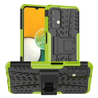 Tire Texture Shockproof TPU+PC Phone Case with Holder, For Samsung Galaxy A13 4G