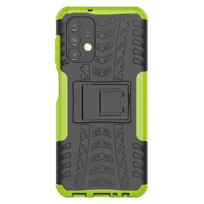 Tire Texture Shockproof TPU+PC Phone Case with Holder, For Samsung Galaxy A13 4G