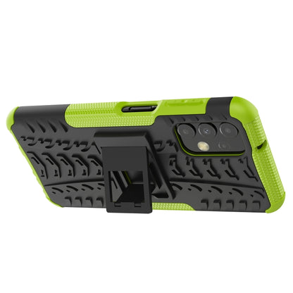 Tire Texture Shockproof TPU+PC Phone Case with Holder, For Samsung Galaxy A13 4G