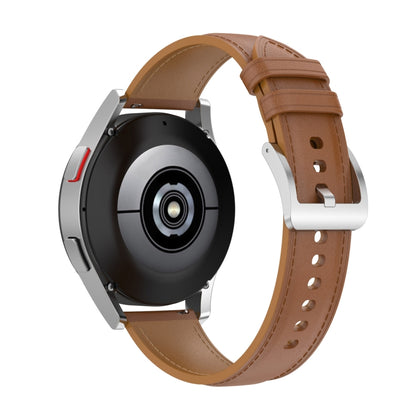 20mm Genuine Leather Watch Strap for Samsung Galaxy Watch4/Watch3 41mm/Active2/Huawei/Gaming Watch etc.