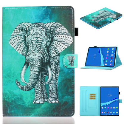 Painted Left and Right Flat Leather Tablet Case, For Samsung Galaxy Tab A8 10.5 2021