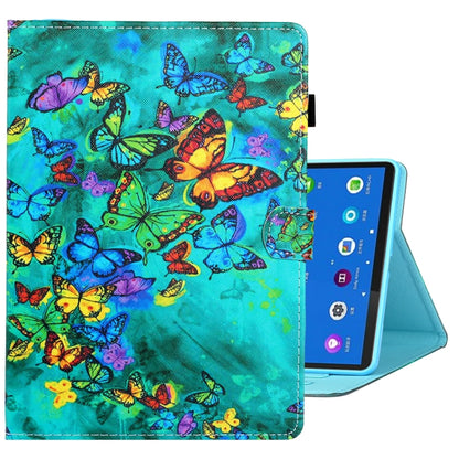 Coloured Drawing Stitching Leather Tablet Case, For Samsung Galaxy Tab A8 10.5 2021