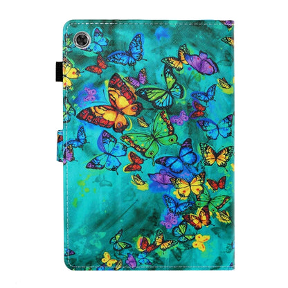 Coloured Drawing Stitching Leather Tablet Case, For Samsung Galaxy Tab A8 10.5 2021