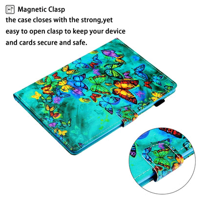 Coloured Drawing Stitching Leather Tablet Case, For Samsung Galaxy Tab A8 10.5 2021